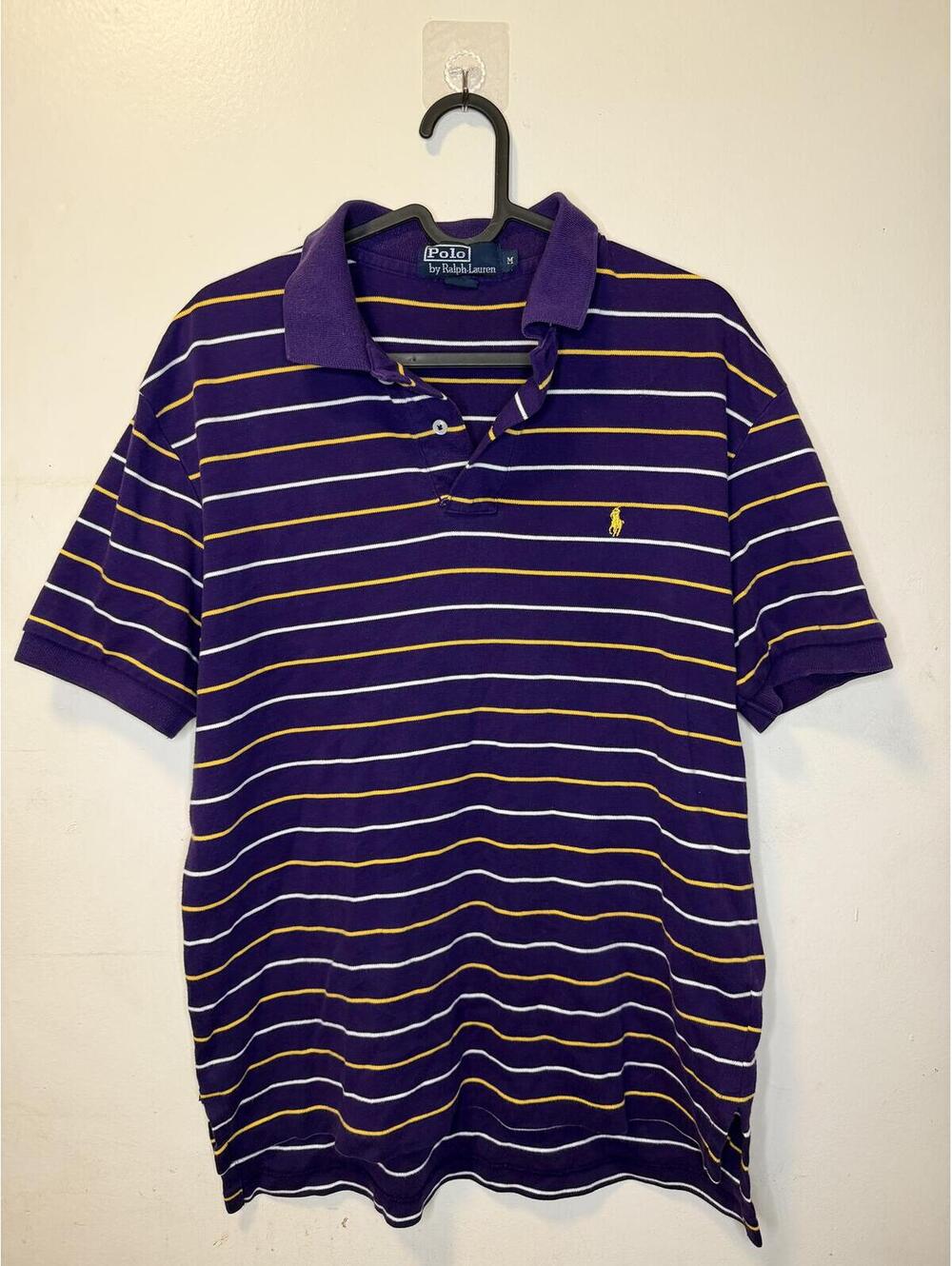 Polo by Ralph Lauren Men’s Purple Striped Polo Shirt Size M